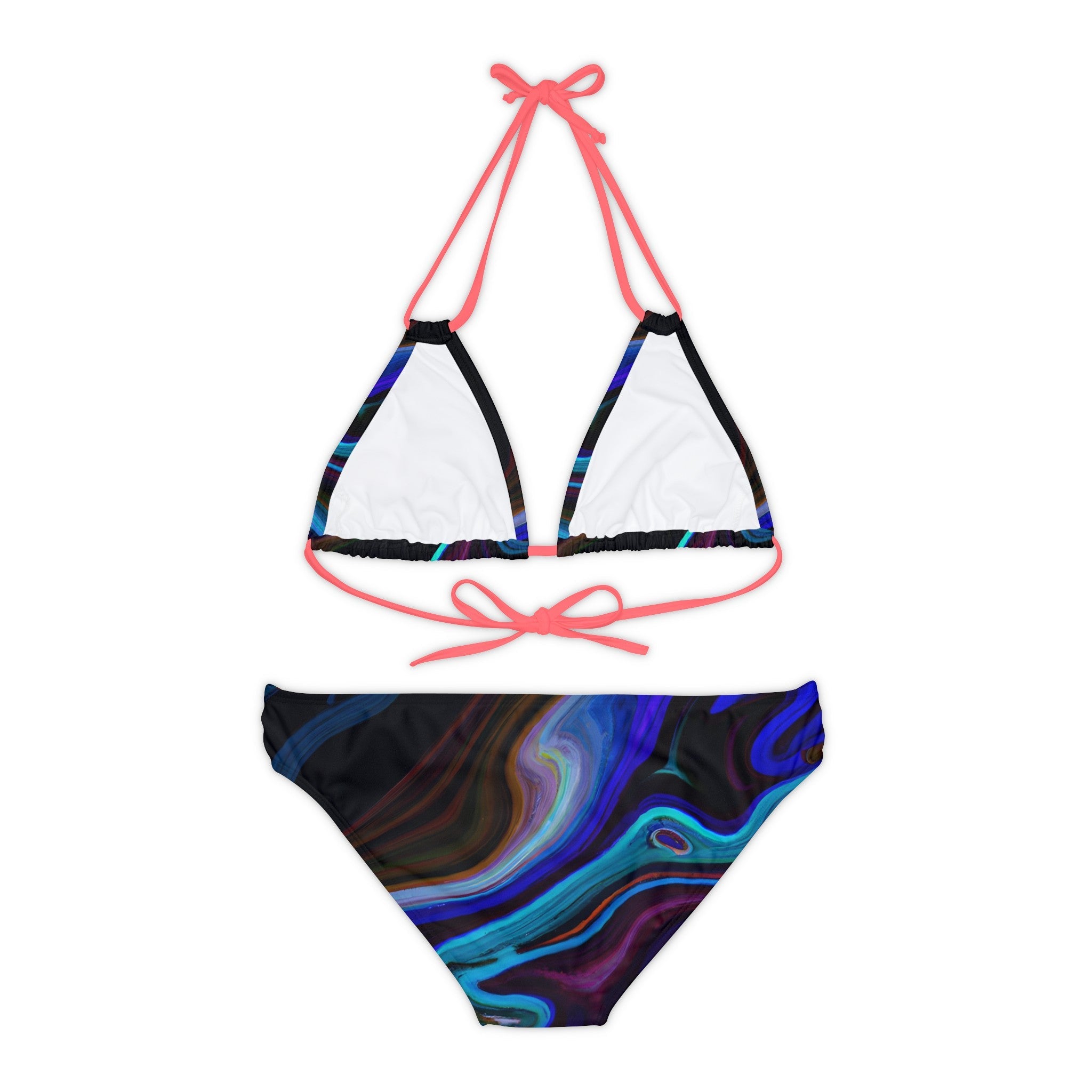 All Over Prints - Women's Midnight Aura Strappy Bikini Set - Acid Daddy