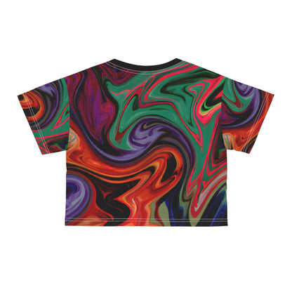 All Over Prints - Women's Mirage Crop Top Tee - Acid Daddy