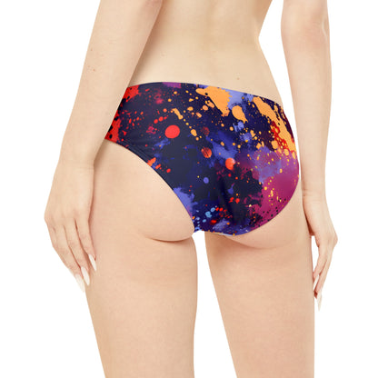 All Over Prints - Women's Tomato Splash Art Strappy Bikini - Acid Daddy