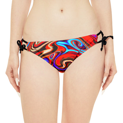 All Over Prints - Women's Trippy Swirls Strappy Bikini - Acid Daddy