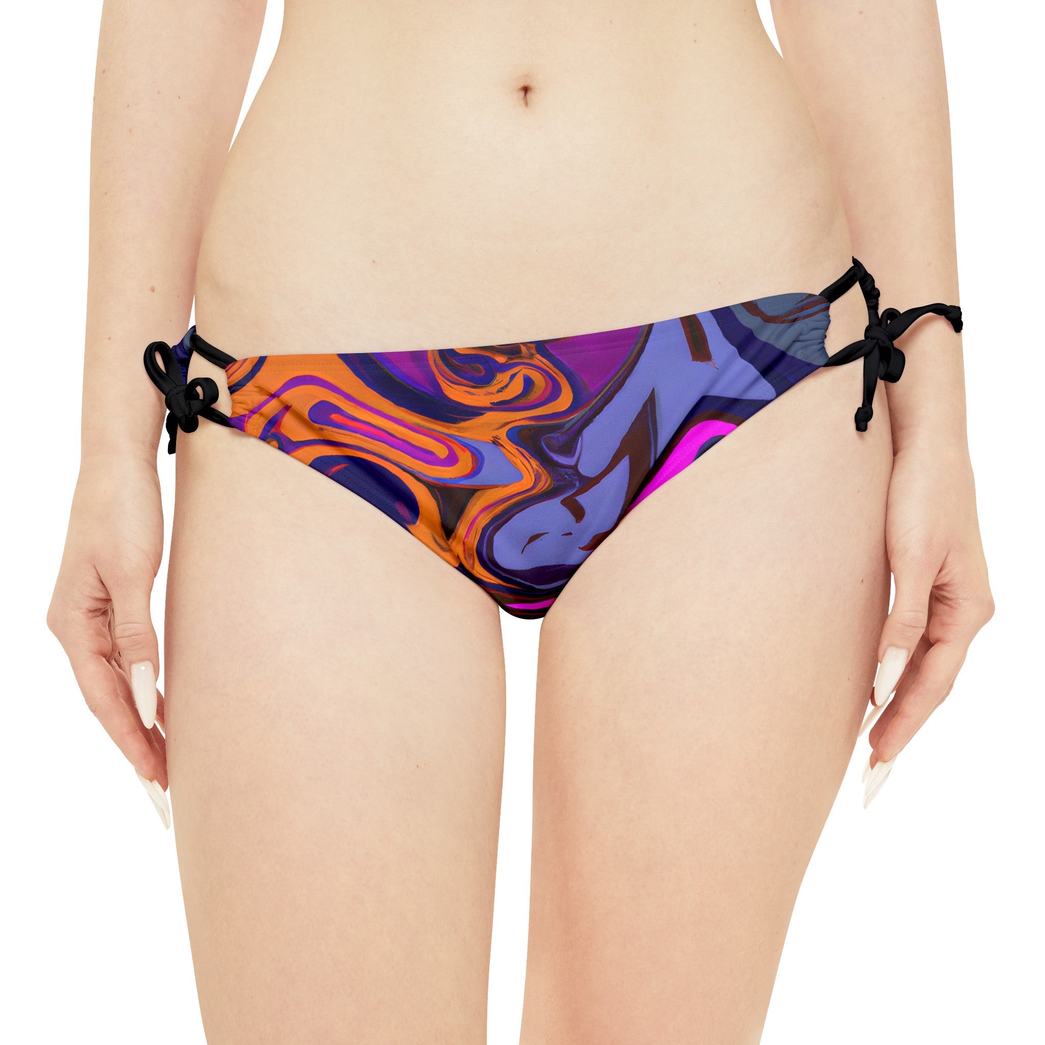 All Over Prints - Women's Vivid Visceral Strappy Bikini - Acid Daddy