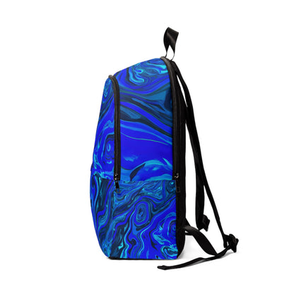 Backpacks - Liquid Blue Ice Psychedelic Backpack - Acid Daddy