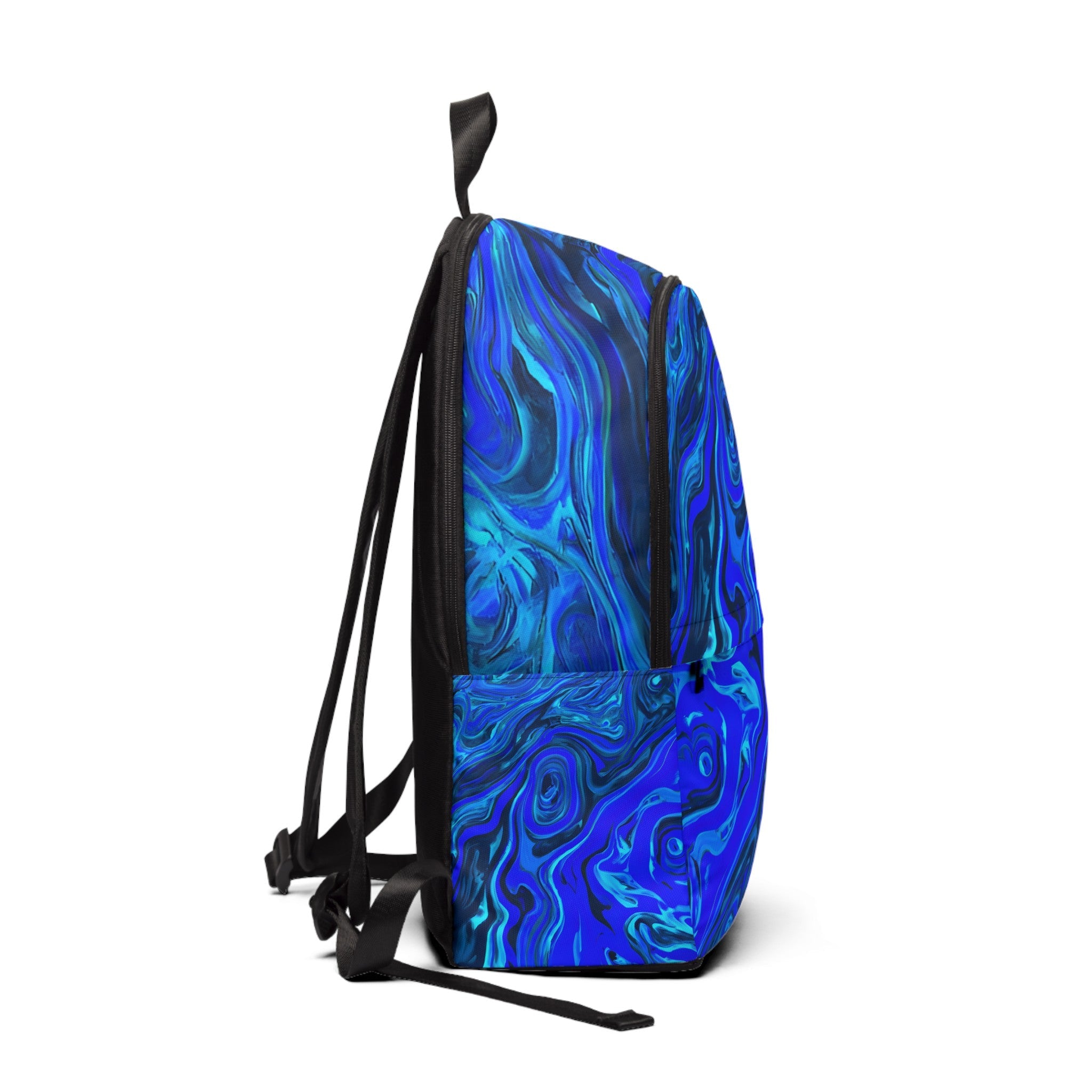 Backpacks - Liquid Blue Ice Psychedelic Backpack - Acid Daddy