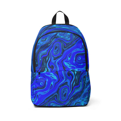 Backpacks - Liquid Blue Ice Psychedelic Backpack - Acid Daddy