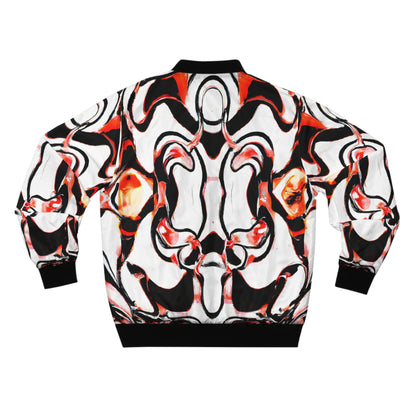 All Over Prints - Men's Crimson Rage Bomber Jacket - Acid Daddy