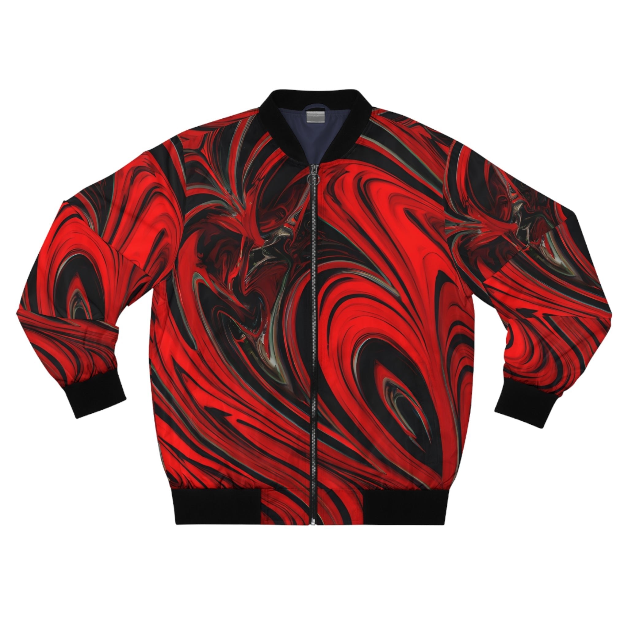 All Over Prints - Men's Raging Heart Bomber Jacket - Acid Daddy