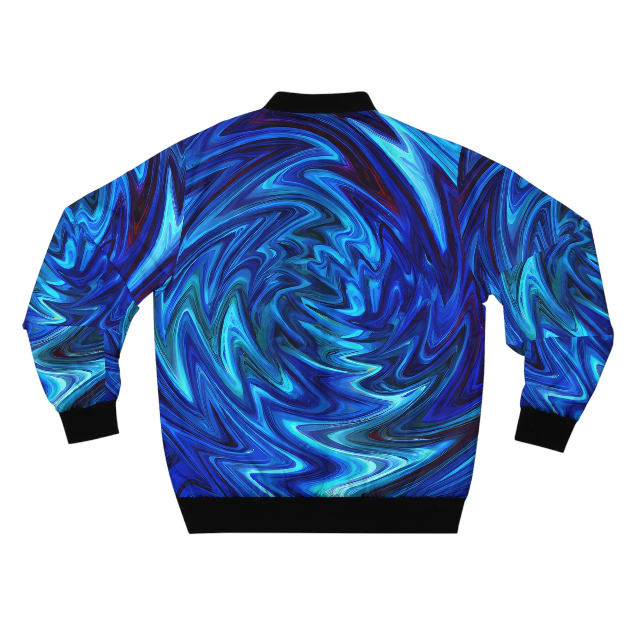 Bomber Jackets - Men's Vortex Blue Bomber Jacket - Acid Daddy