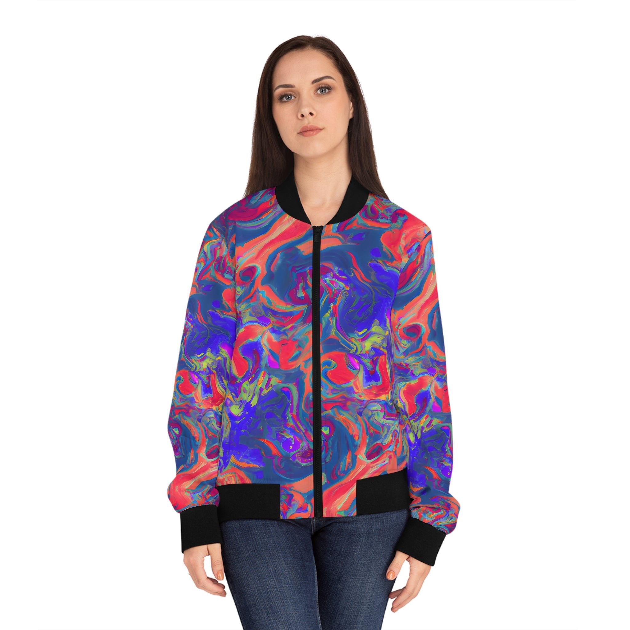 Bomber Jackets - Women's Pastel Dreams Bomber Jacket - Acid Daddy