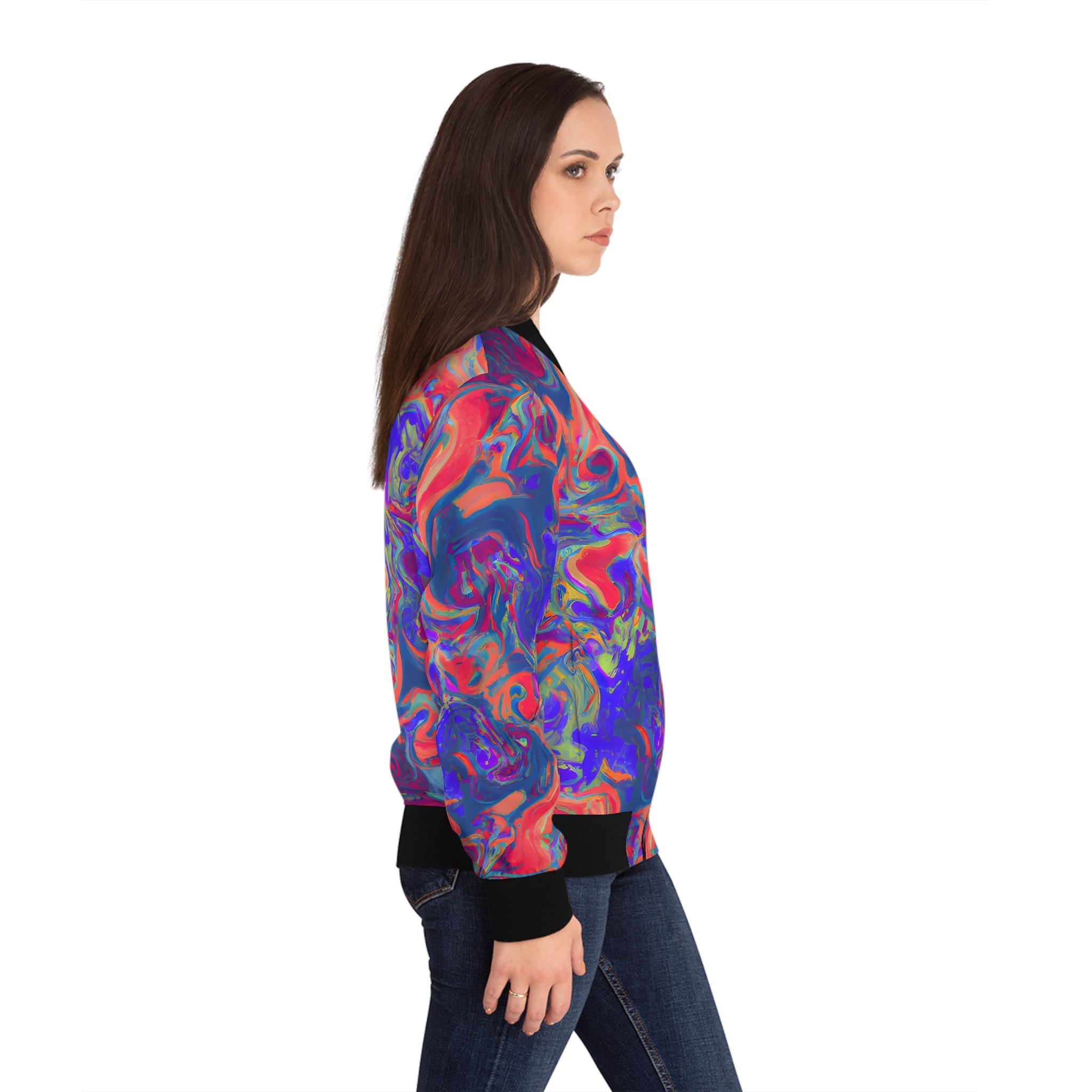 Bomber Jackets - Women's Pastel Dreams Bomber Jacket - Acid Daddy