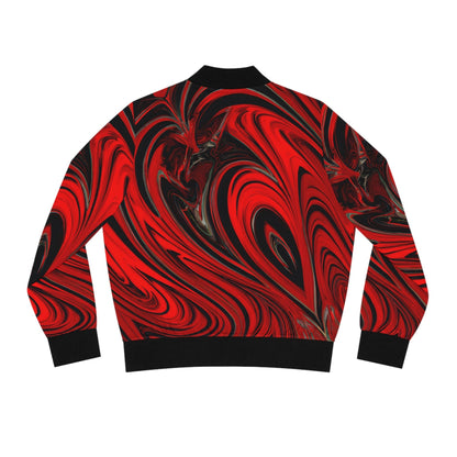 Bomber Jackets - Women's Raging Heart Bomber Jacket - Acid Daddy