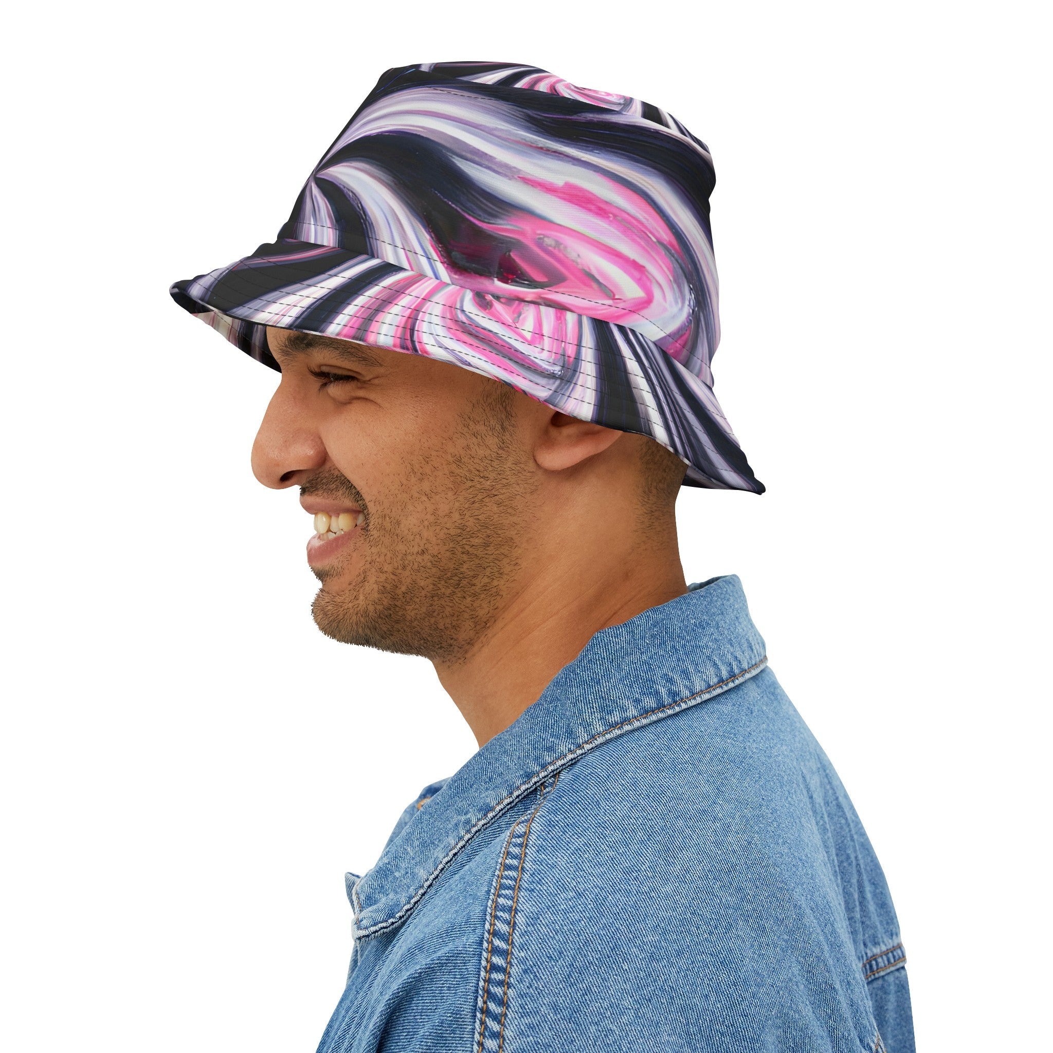 Bucket Hats - Ballet Pink Spin Bucket Hat - Acid Daddy