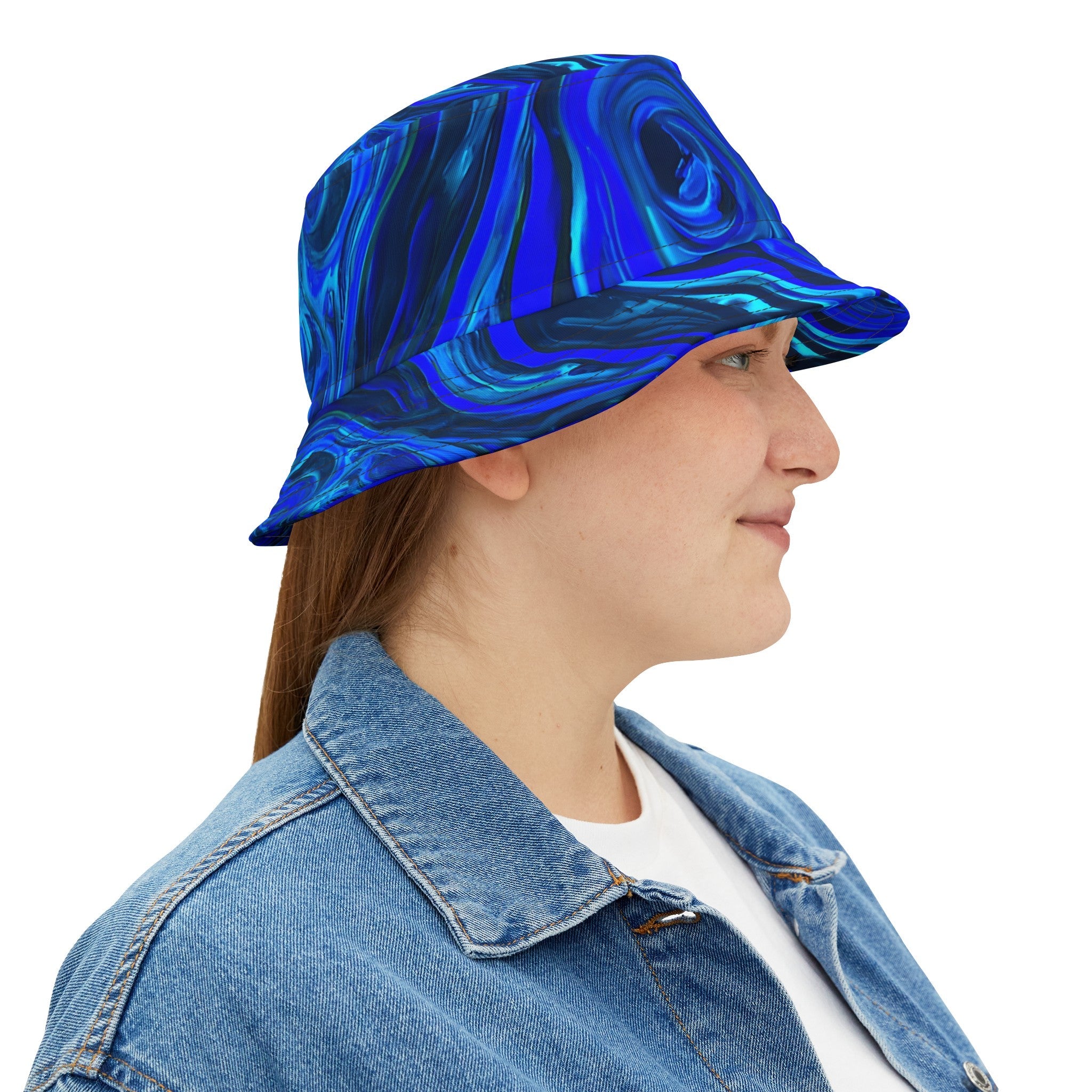 Liquid Blue Ice Bucket Hat Bucket Hats at Acid Daddy