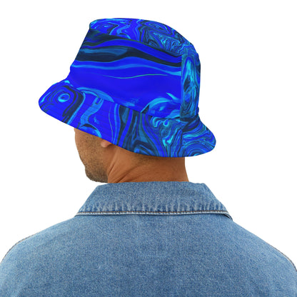 Bucket Hats - Liquid Blue Ice Bucket Hat - Acid Daddy