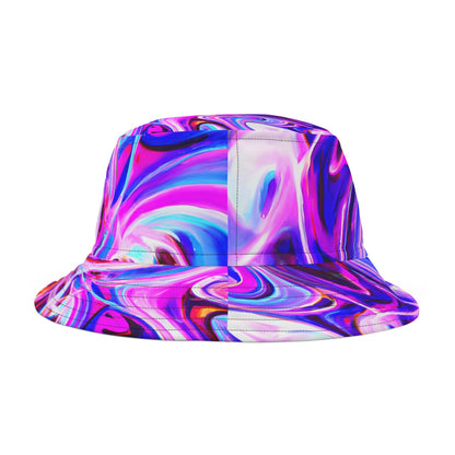 Bucket Hats - Psychedelic Purple Swirl Bucket Hat - Acid Daddy