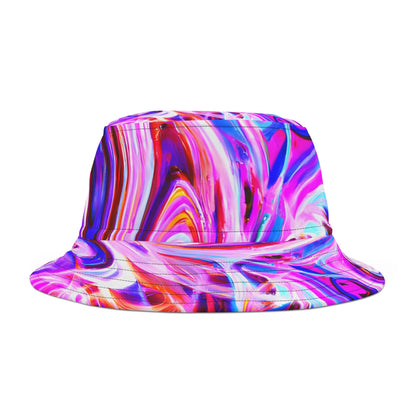 Bucket Hats - Psychedelic Purple Swirl Bucket Hat - Acid Daddy