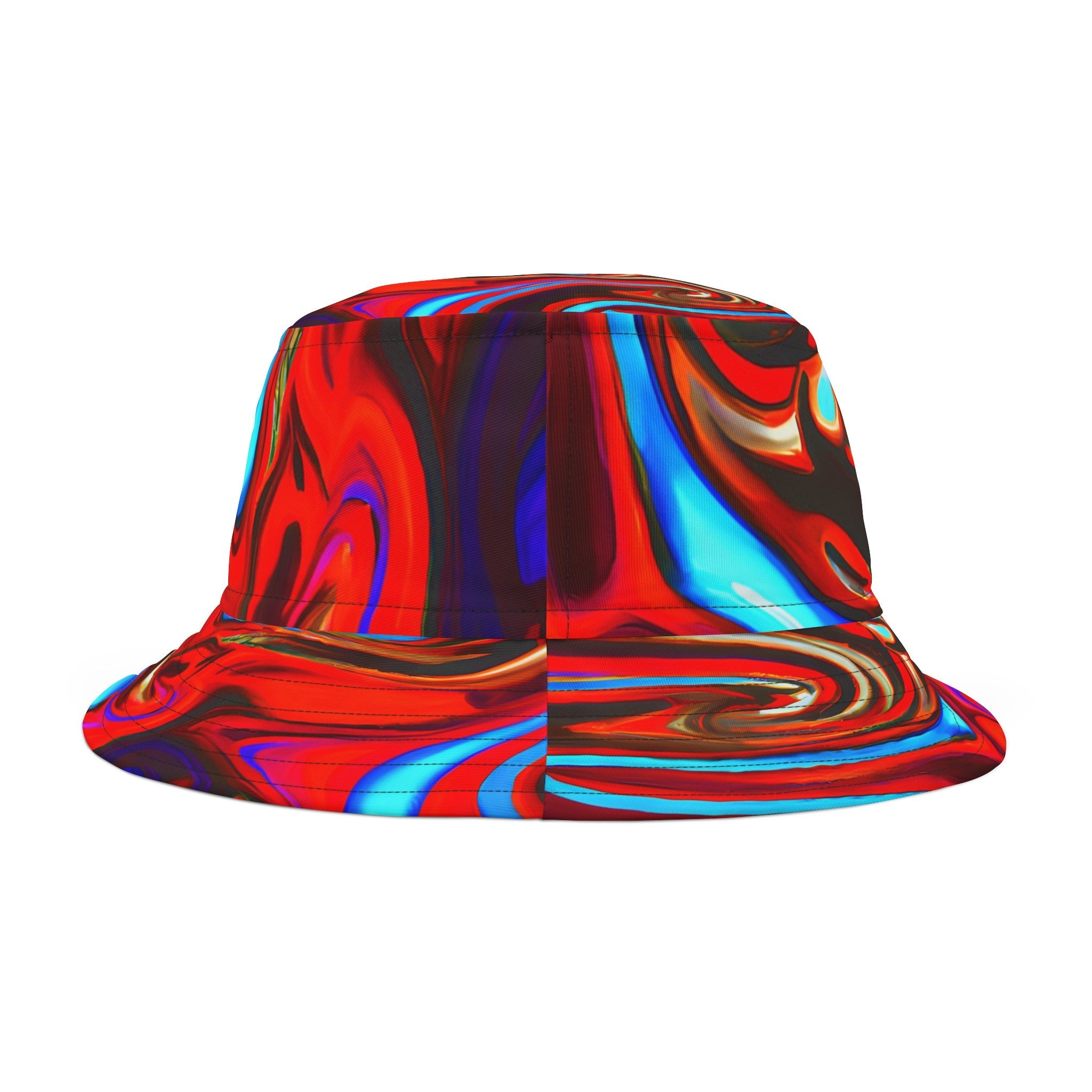 Bucket Hats - Red Vortex Bucket Hat - Acid Daddy