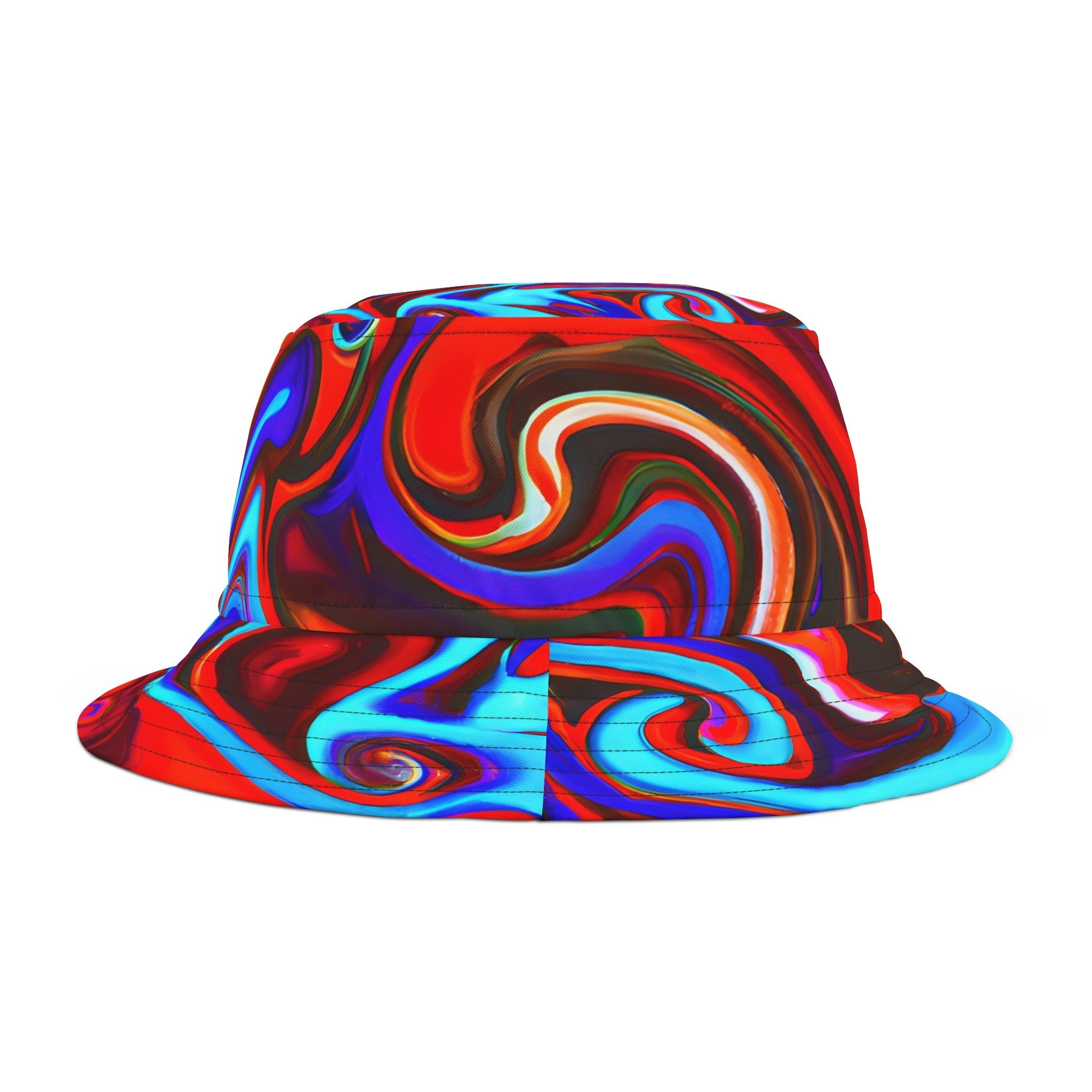 Bucket Hats - Red Vortex Bucket Hat - Acid Daddy