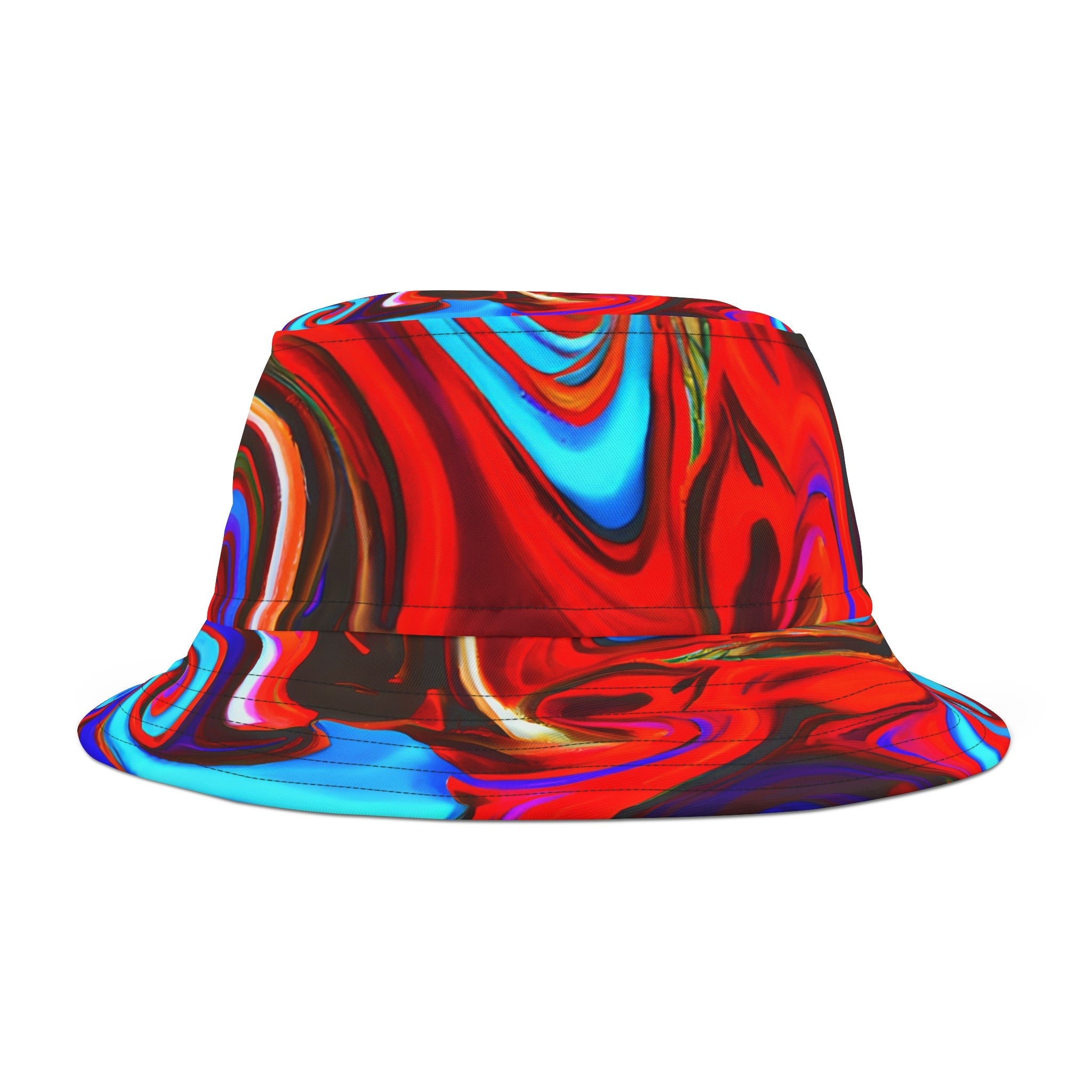 Bucket Hats - Red Vortex Bucket Hat - Acid Daddy