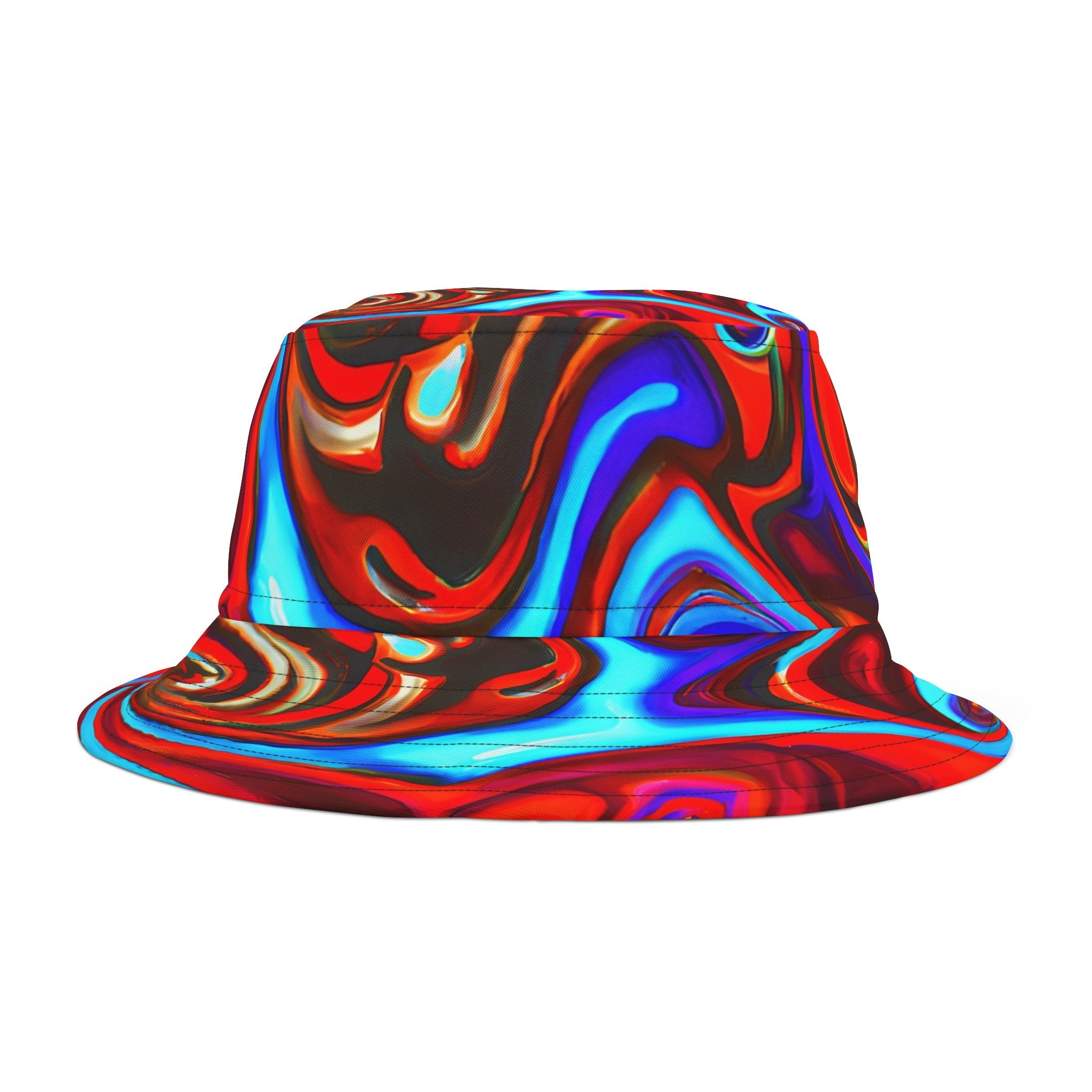 Bucket Hats - Red Vortex Bucket Hat - Acid Daddy