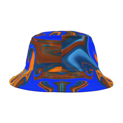 Bucket Hats - Trippy Blue Orange Bucket Hat - Acid Daddy