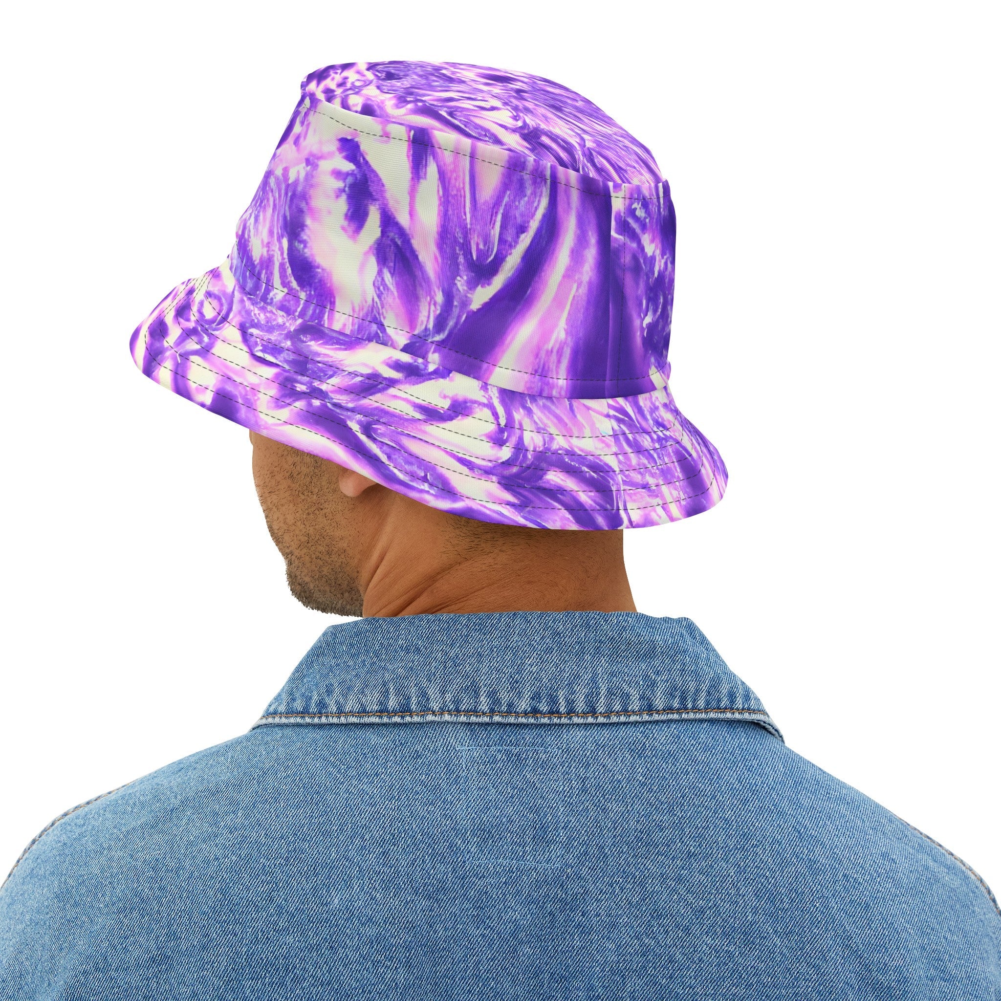 Bucket Hats - Vaporous Lavender Mist Bucket Hat - Acid Daddy