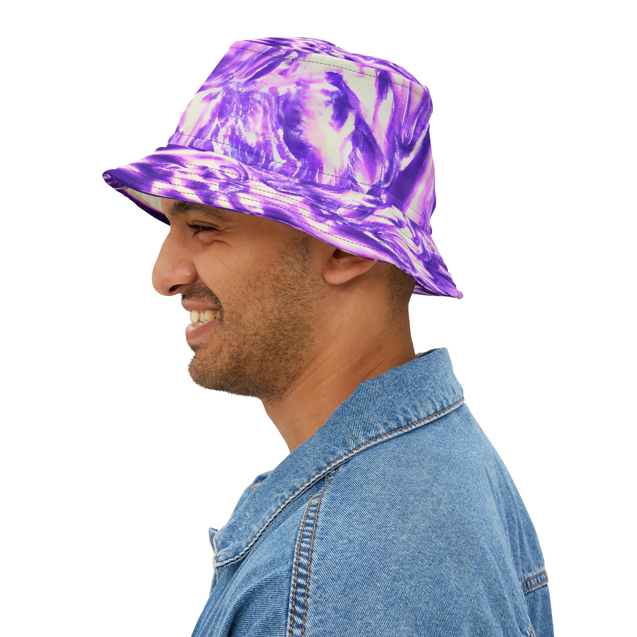 Bucket Hats - Vaporous Lavender Mist Bucket Hat - Acid Daddy