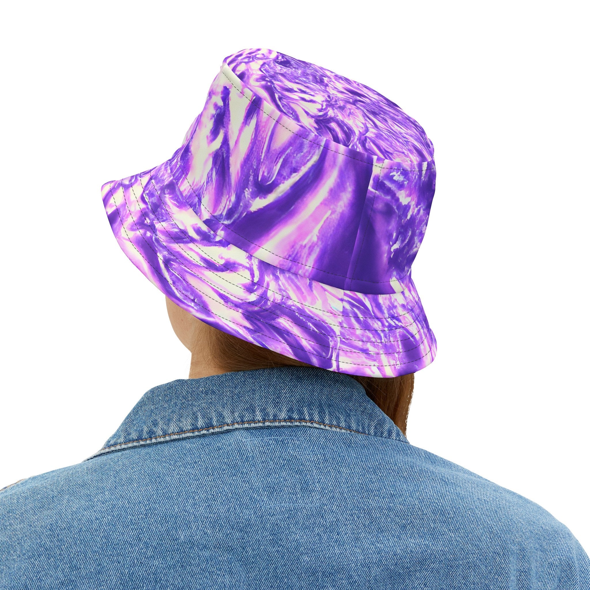 Bucket Hats - Vaporous Lavender Mist Bucket Hat - Acid Daddy