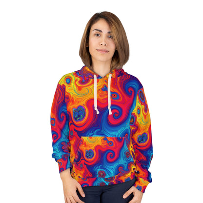 Pullover Hoodies - Amoebic Blue Unisex Pullover Hoodie - Acid Daddy