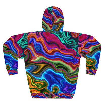 Pullover Hoodies - Kinetic Blues Unisex Pullover Hoodie - Acid Daddy