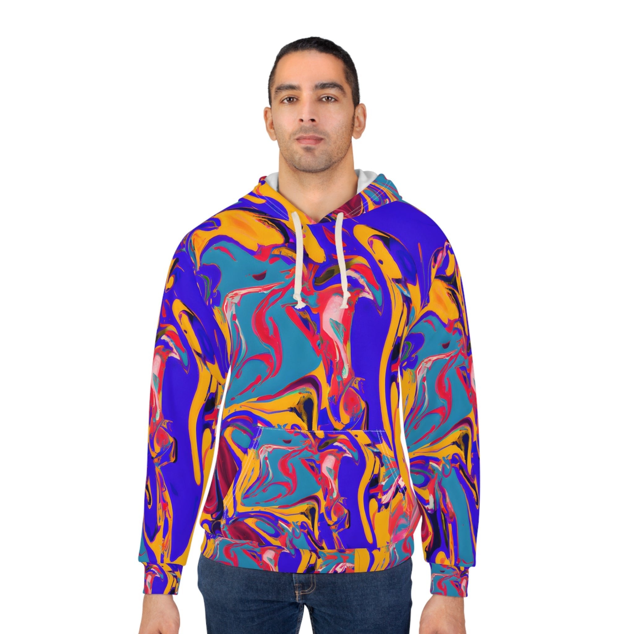 Pullover Hoodies - Lost Painting Unisex Pullover Hoodie - Acid Daddy