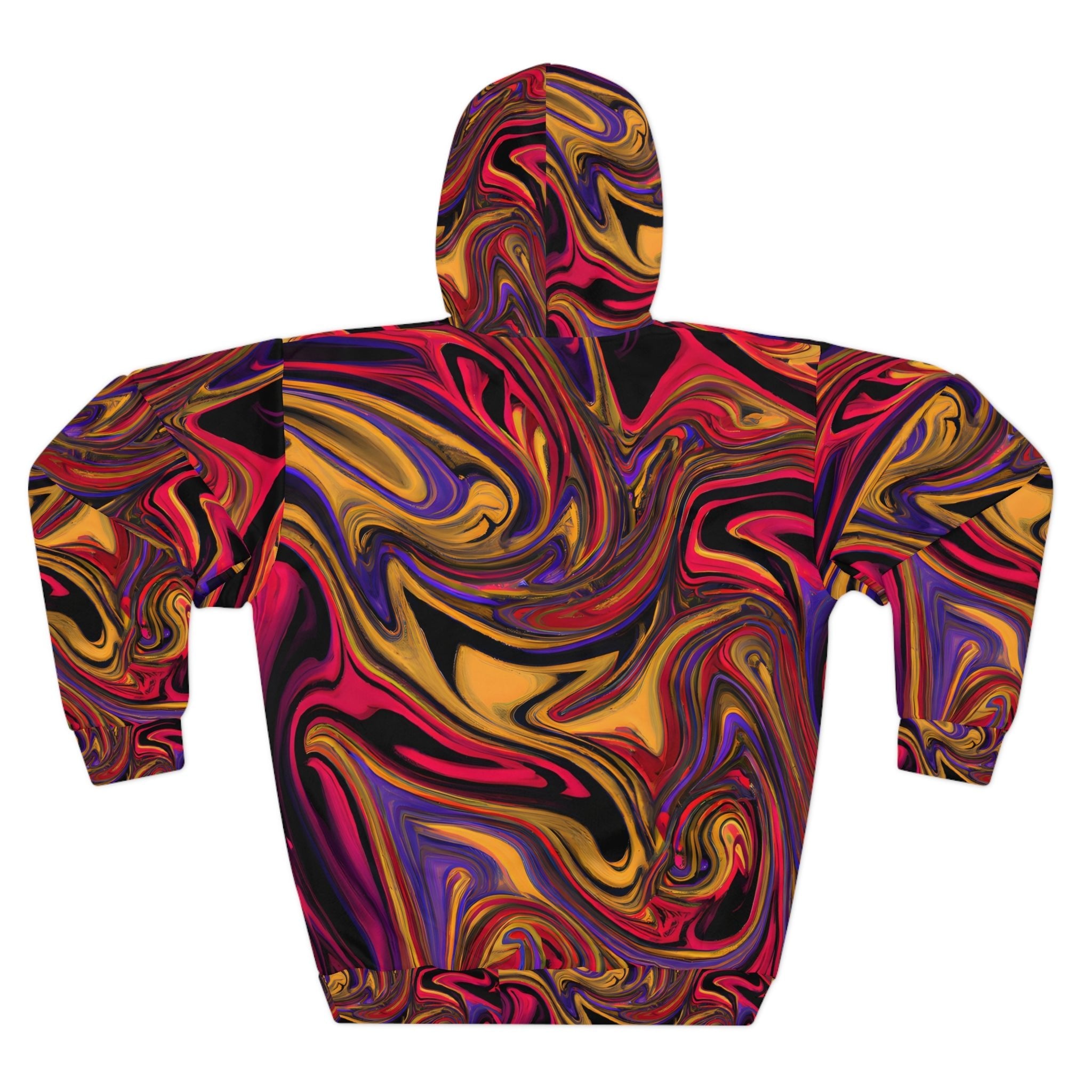 Pullover Hoodies - Psychedelic Swirls Unisex Pullover Hoodie - Acid Daddy