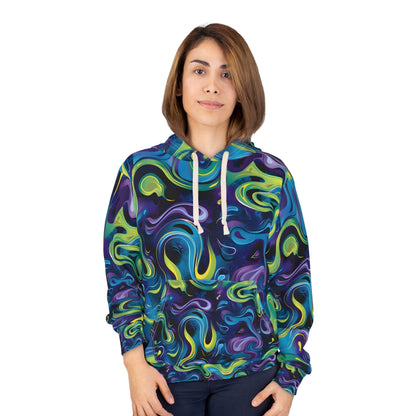 Pullover Hoodies - Psychedelic Terquoise Myster Unisex Pullover Hoodie - Acid Daddy