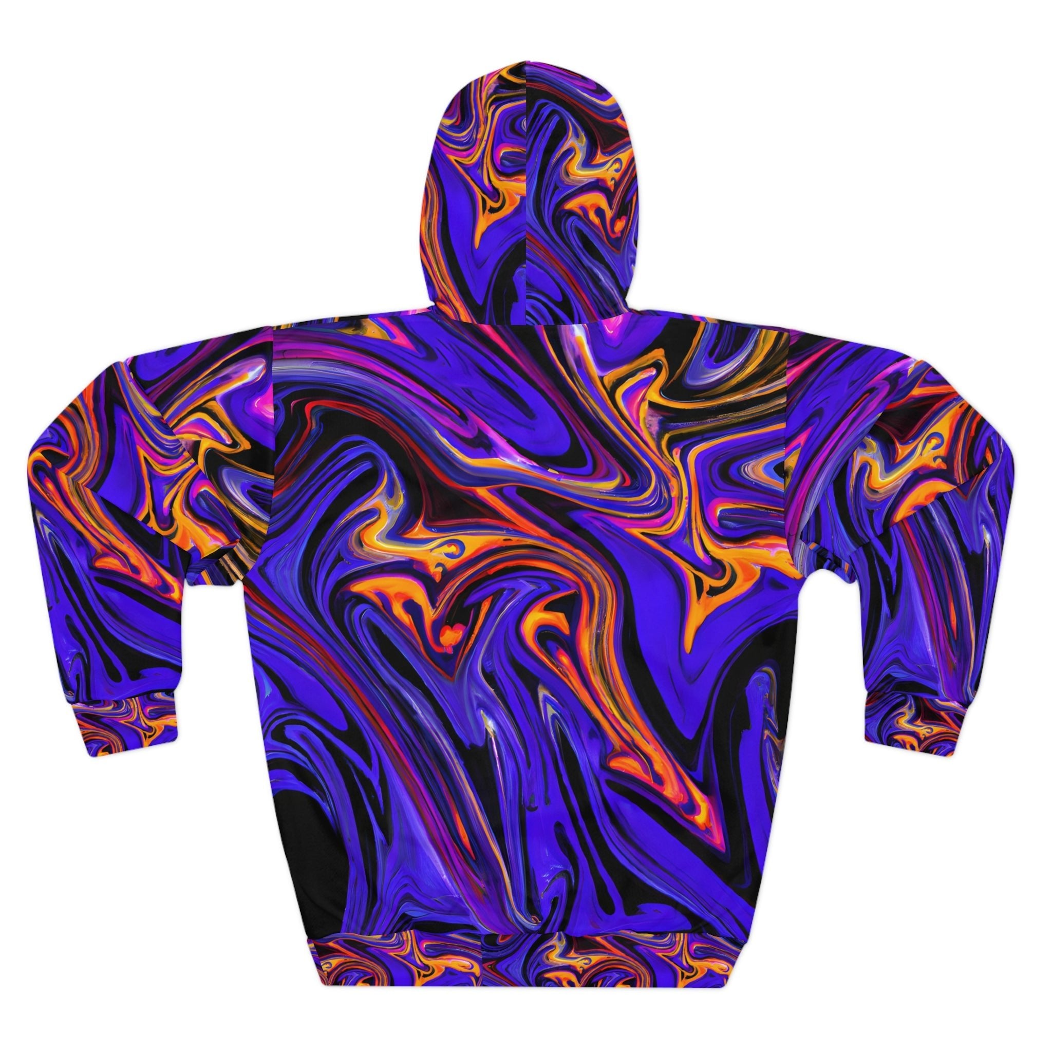 Pullover Hoodies - Purple Flux Unisex Pullover Hoodie - Acid Daddy