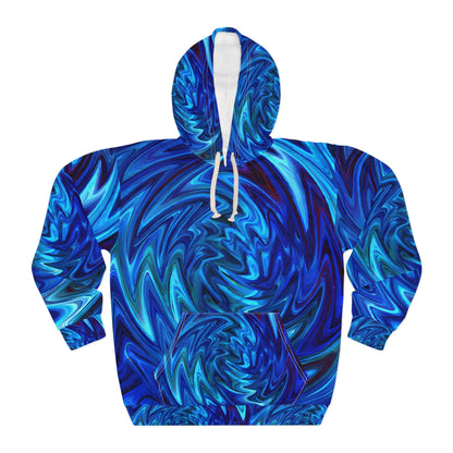 Pullover Hoodies - Vortex Blue Unisex Pullover Hoodie - Acid Daddy