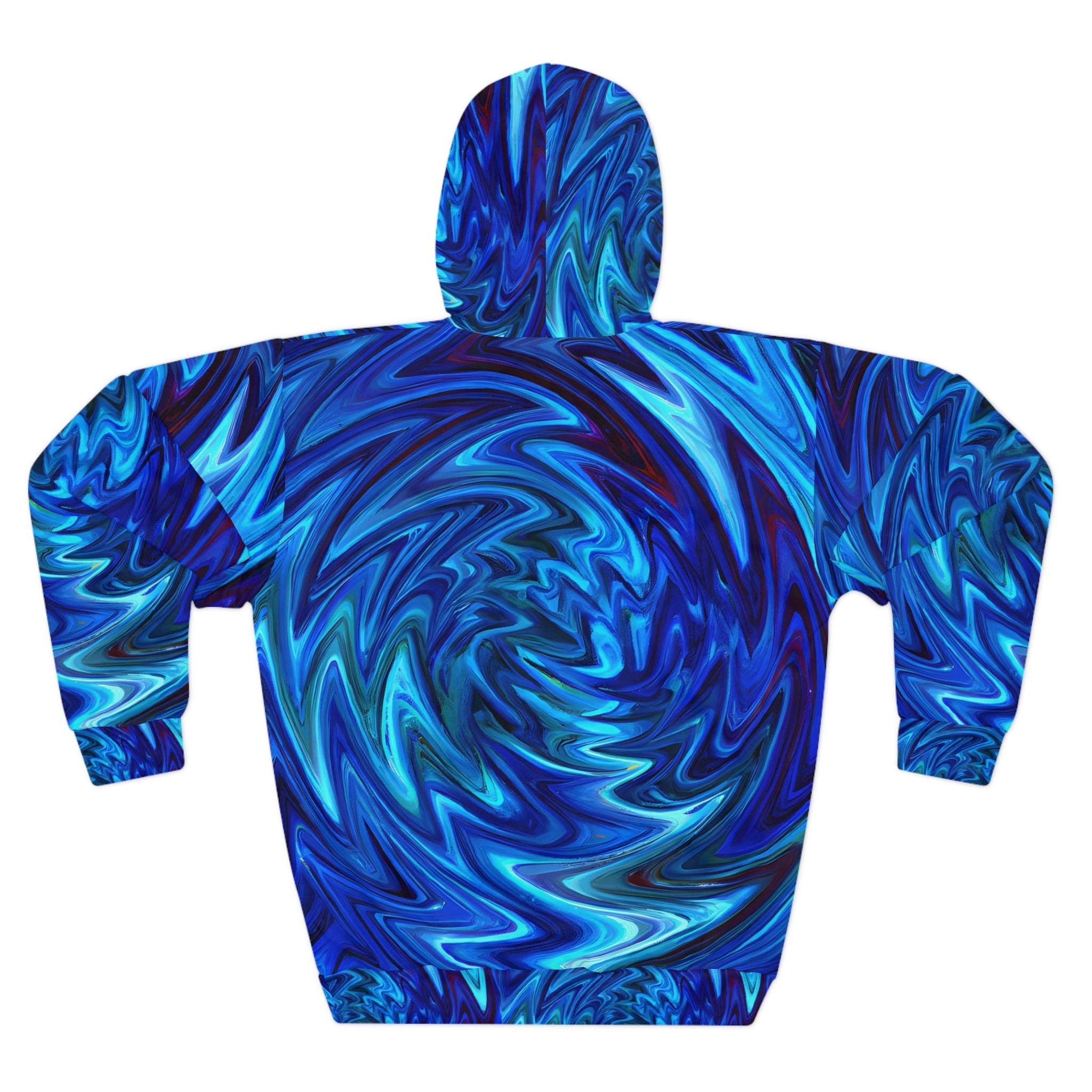 Pullover Hoodies - Vortex Blue Unisex Pullover Hoodie - Acid Daddy