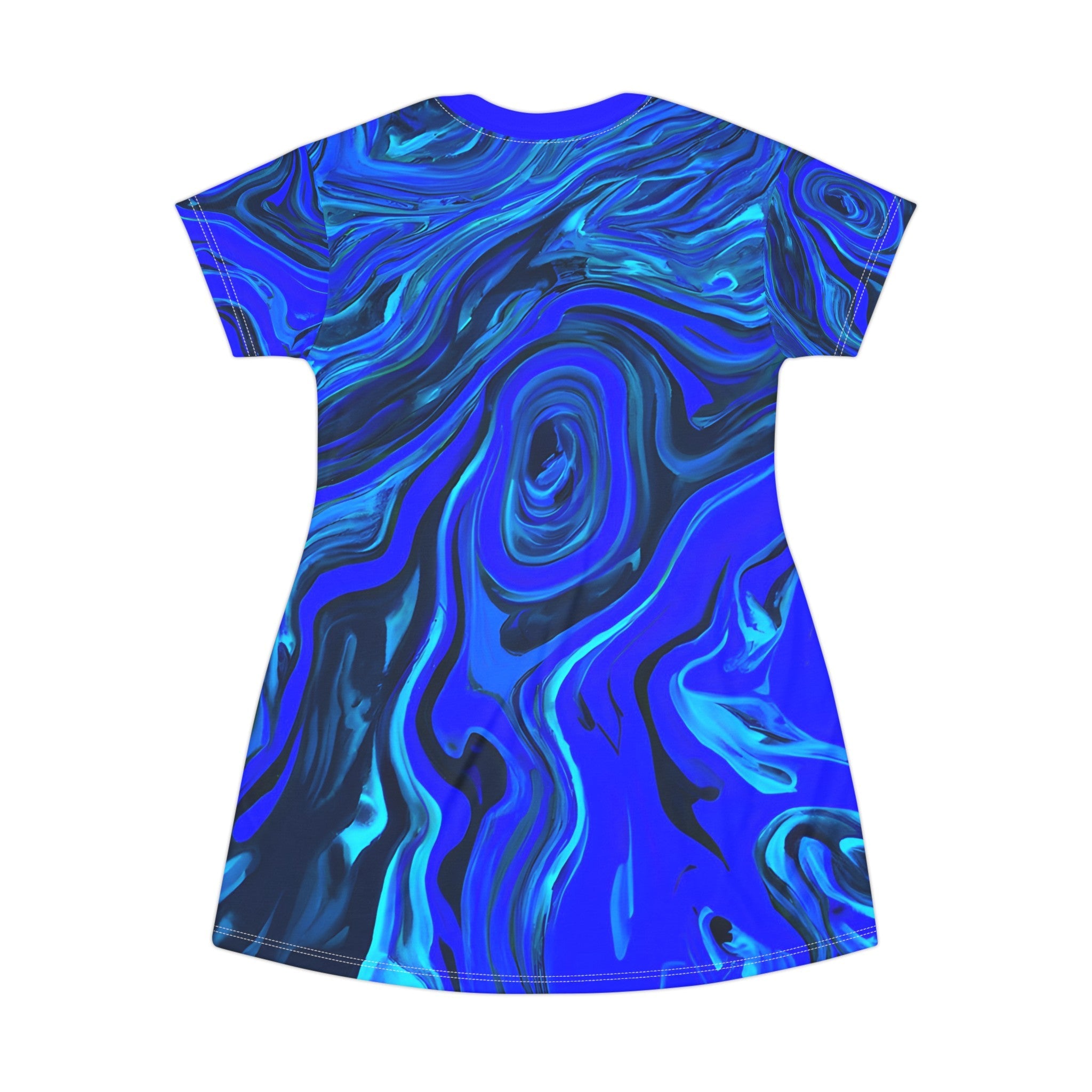 T - Shirt Dresses - Liquid Blue Ice T - Shirt Dress - Acid Daddy