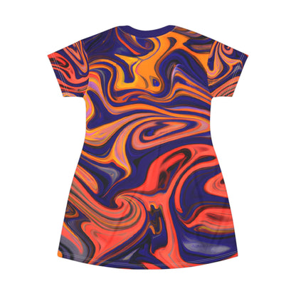 T - Shirt Dresses - Transcendent Zen T - Shirt Dress - Acid Daddy