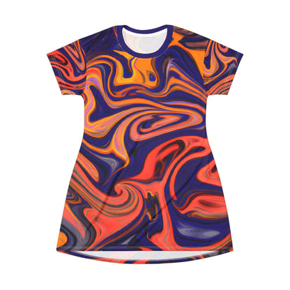 T - Shirt Dresses - Transcendent Zen T - Shirt Dress - Acid Daddy