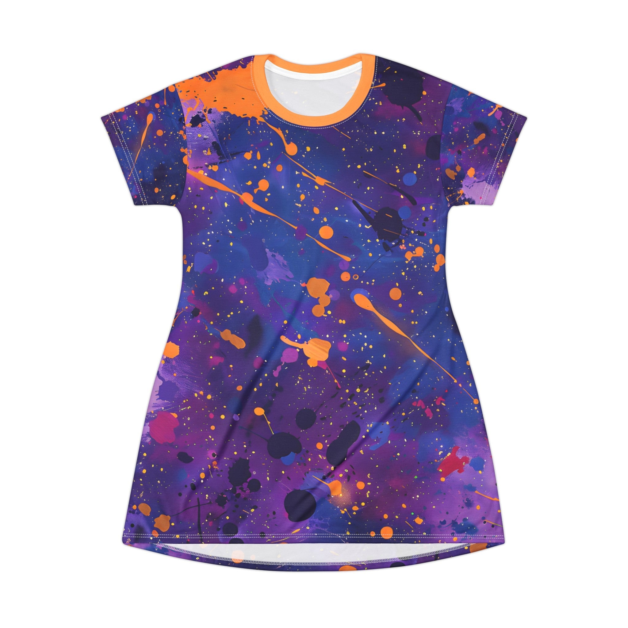 Festival Dresses - Violet Gold Midnight T - Shirt Dress - Acid Daddy