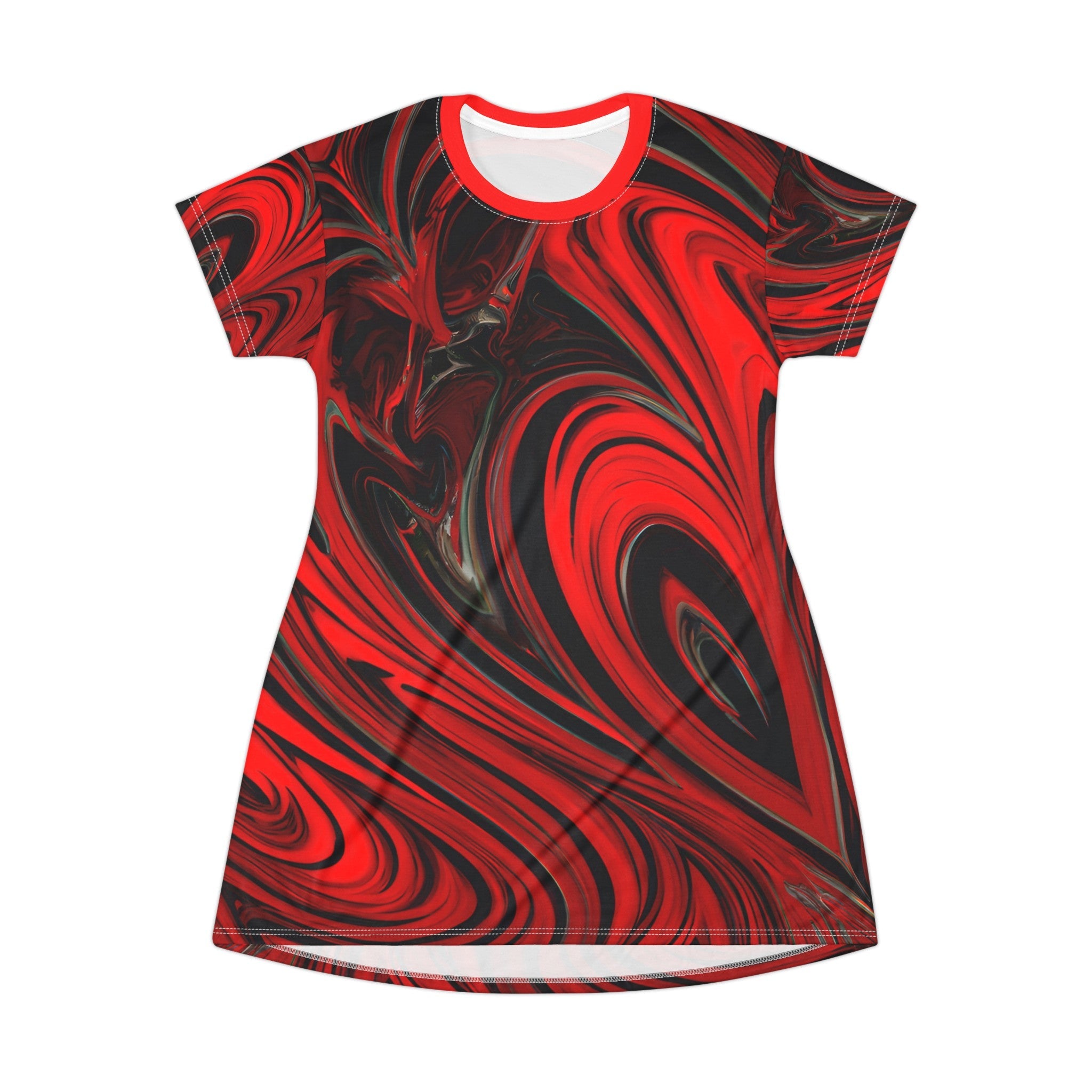 T - Shirt Dresses - Raging Heart T - Shirt Dress - Acid Daddy