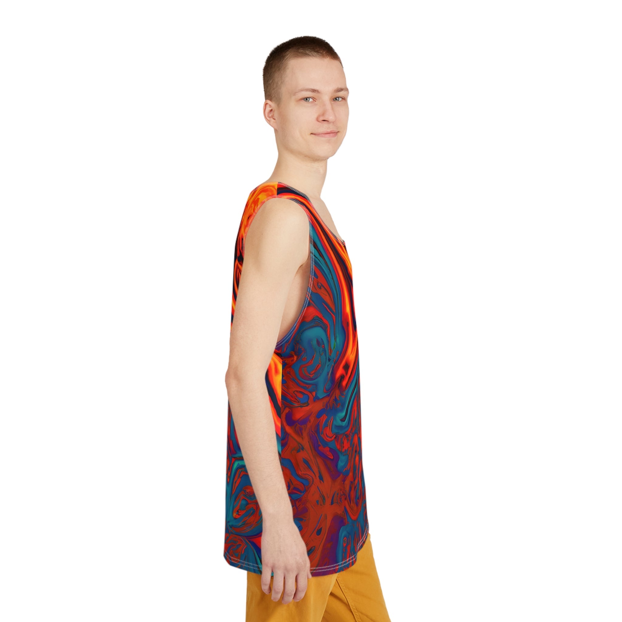 Tank Tops - Men's Eccentric Orange Tank Top - Acid Daddy