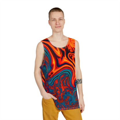 Tank Tops - Men's Eccentric Orange Tank Top - Acid Daddy