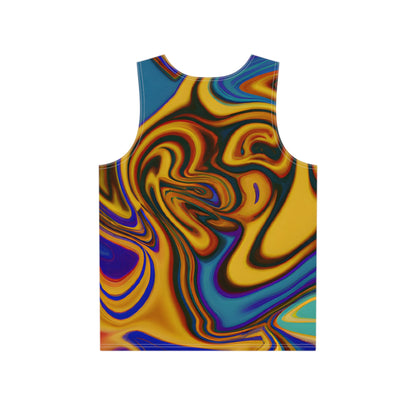 Tank Tops - Men's Glam Gold Stripe Tank Top - Acid Daddy