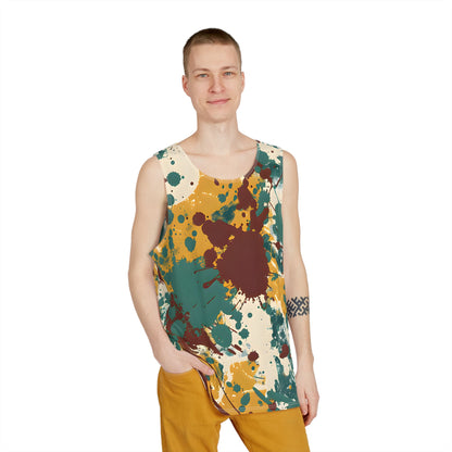 Tank Tops - Men's Marsala Gold Splash Tank Top - Acid Daddy