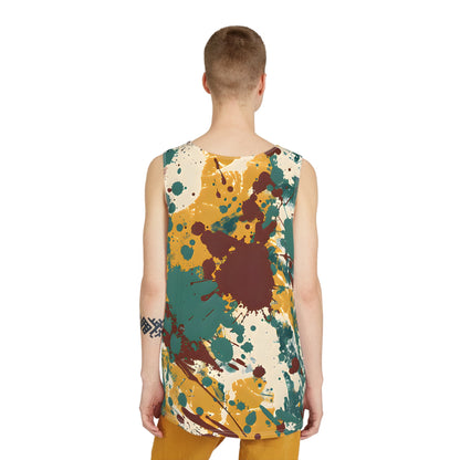 Tank Tops - Men's Marsala Gold Splash Tank Top - Acid Daddy