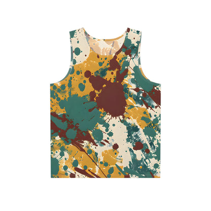 Tank Tops - Men's Marsala Gold Splash Tank Top - Acid Daddy