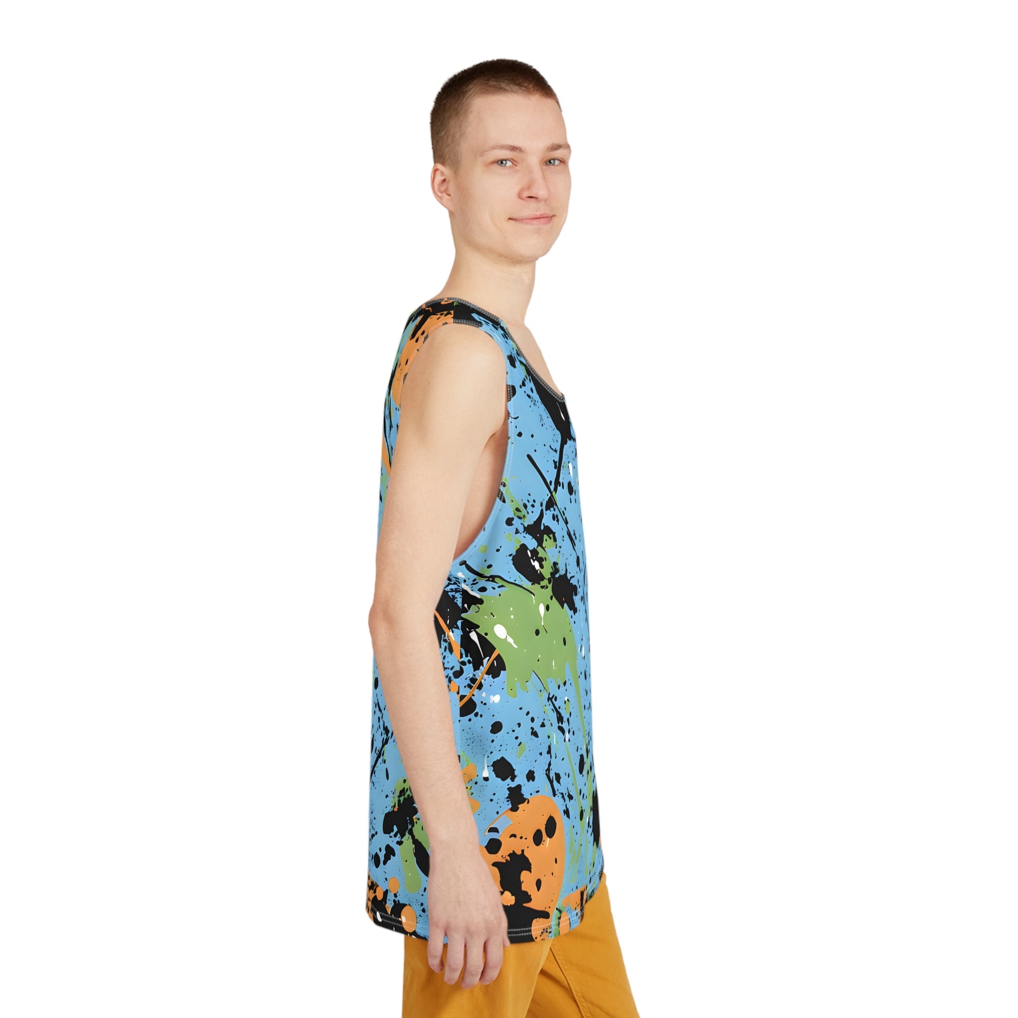 Tank Tops - Men's Sky Blue Splash Tank Top - Acid Daddy