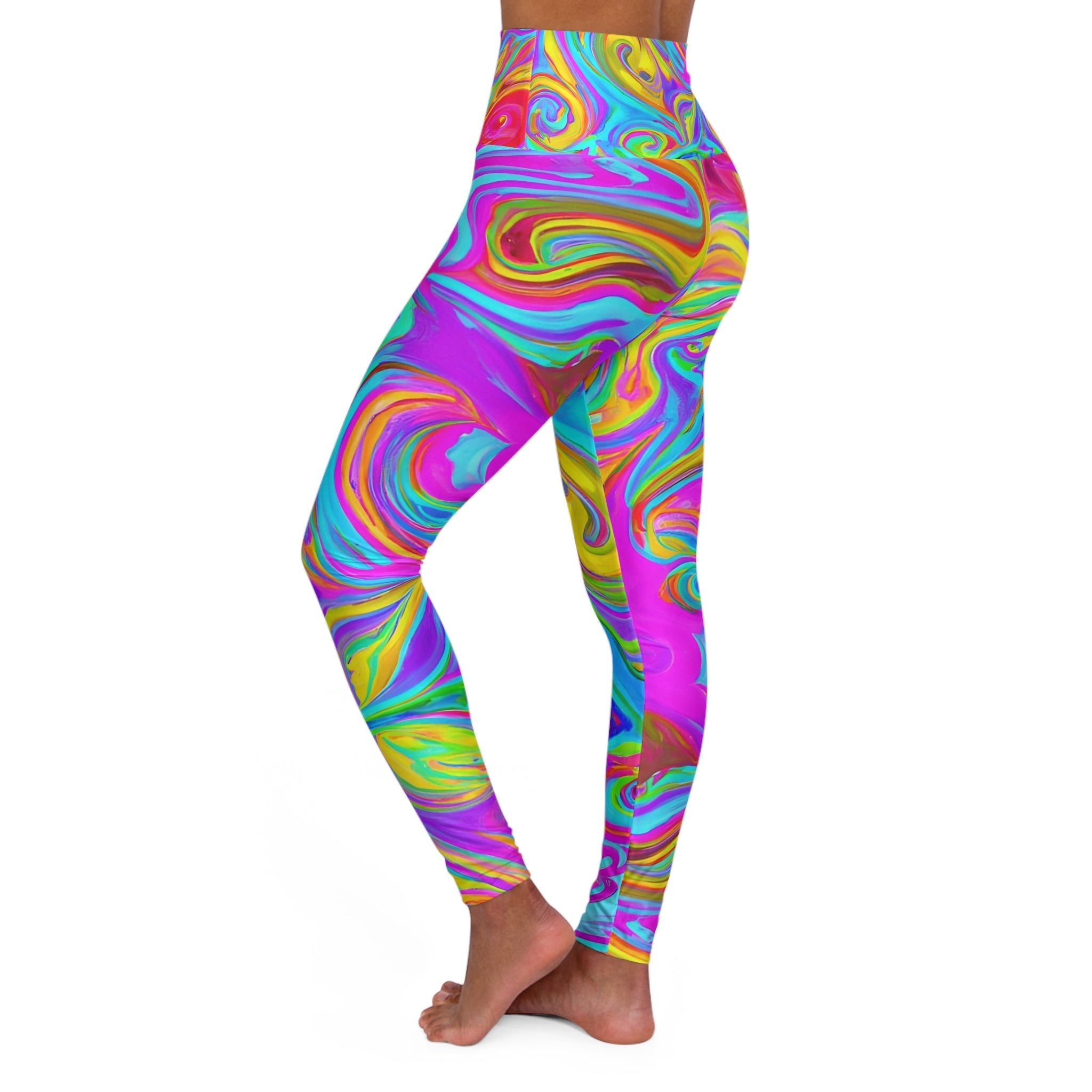 Festival Leggings - Psychedelic Pink Festival Leggings - Acid Daddy