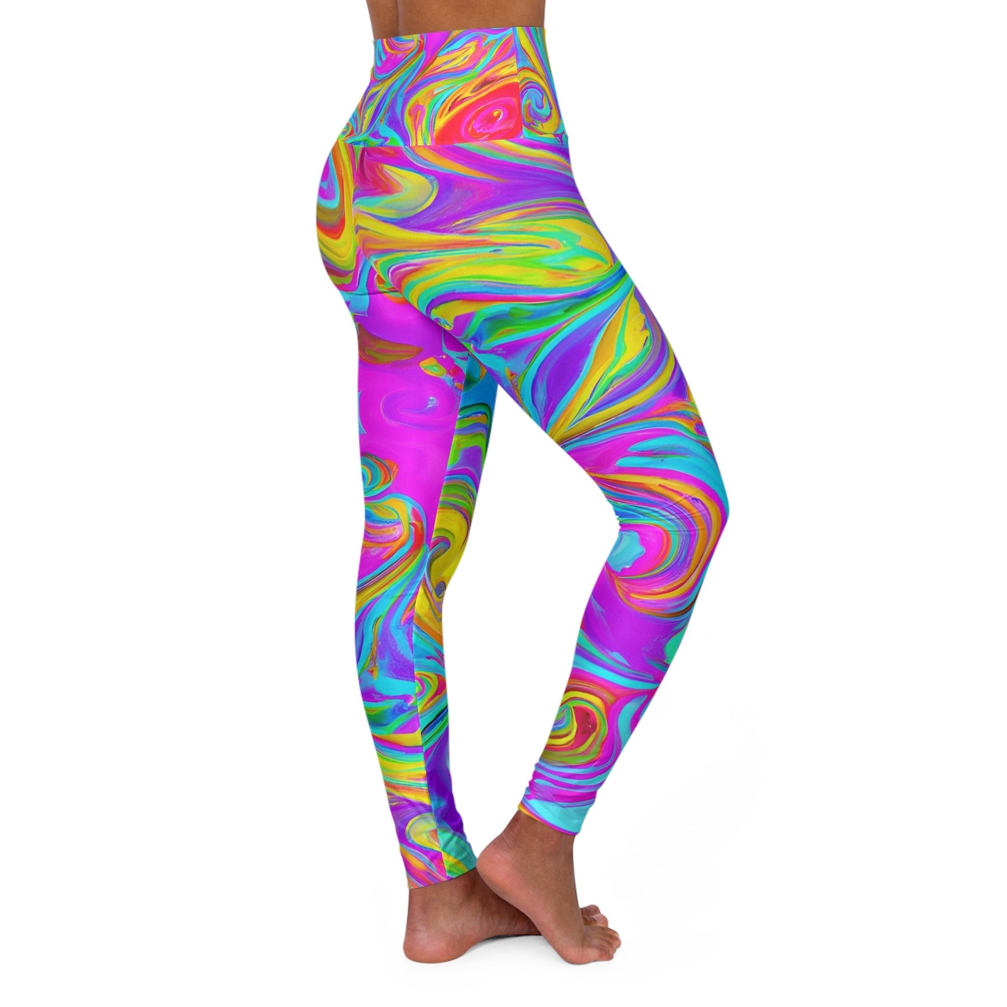 Festival Leggings - Psychedelic Pink Festival Leggings - Acid Daddy