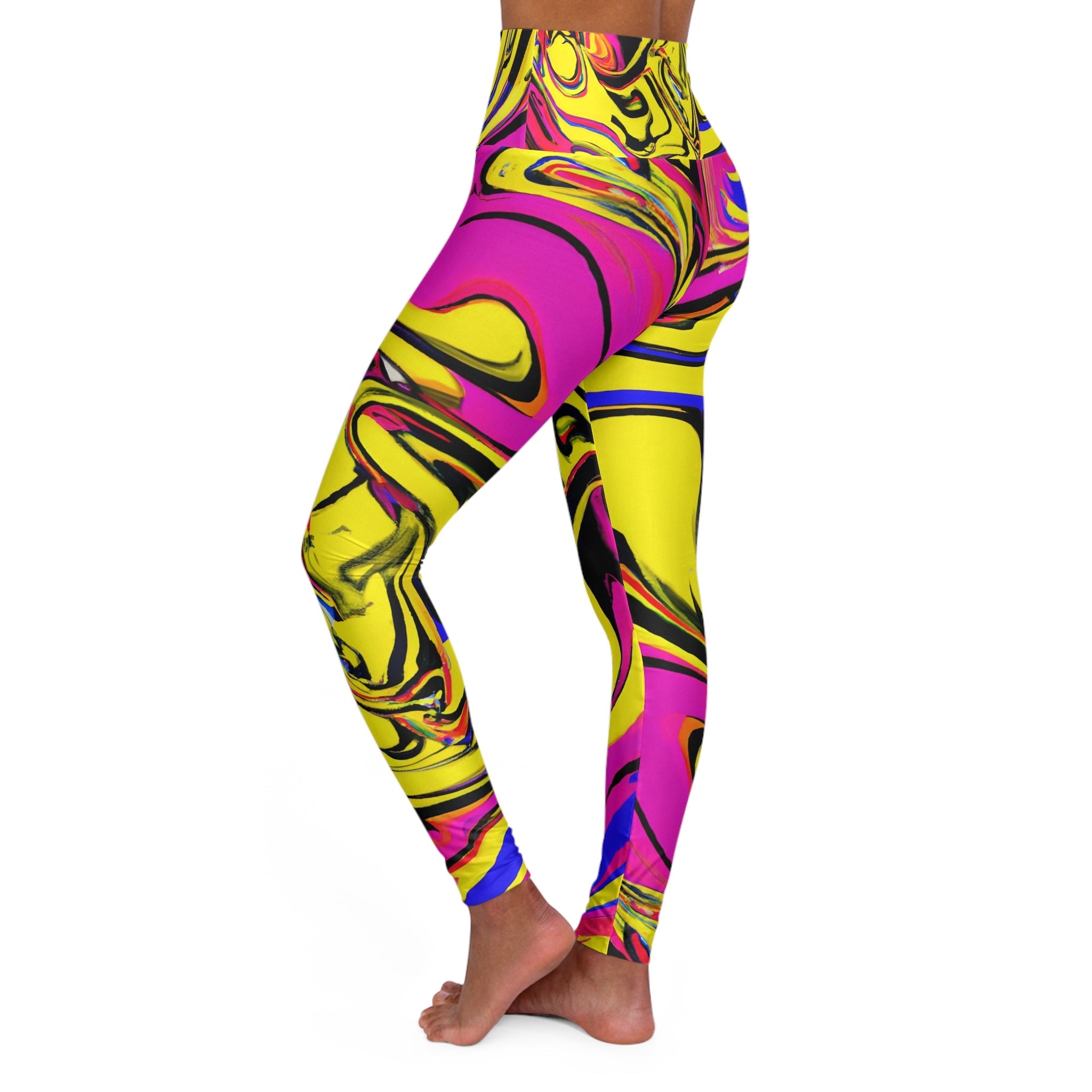 Festival Leggings - Yellow Smash Festival Leggings - Acid Daddy